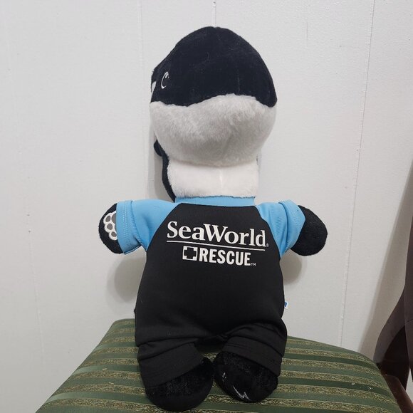 Build-a-Bear Sea World Exclusive Plush Orca BAB with Wetsuit - Picture 1 of 6